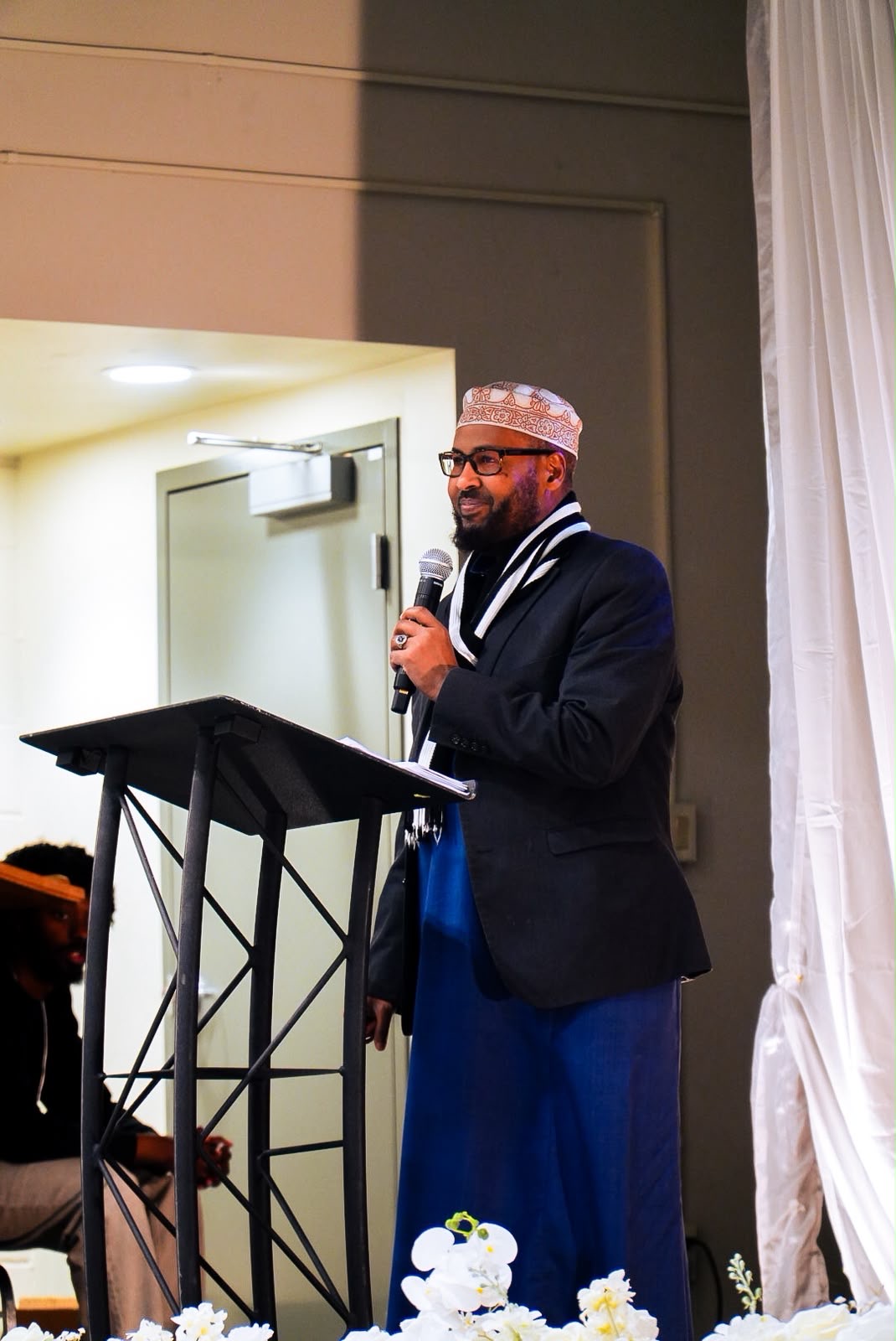 Speaker at an academy event